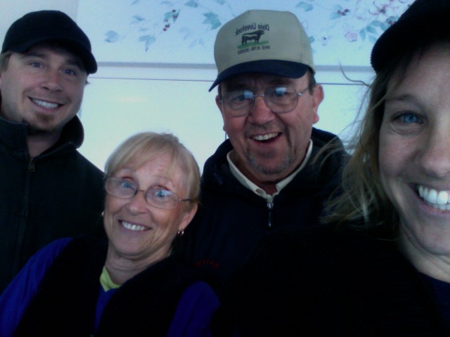 Augie, Mom, Dad and Me